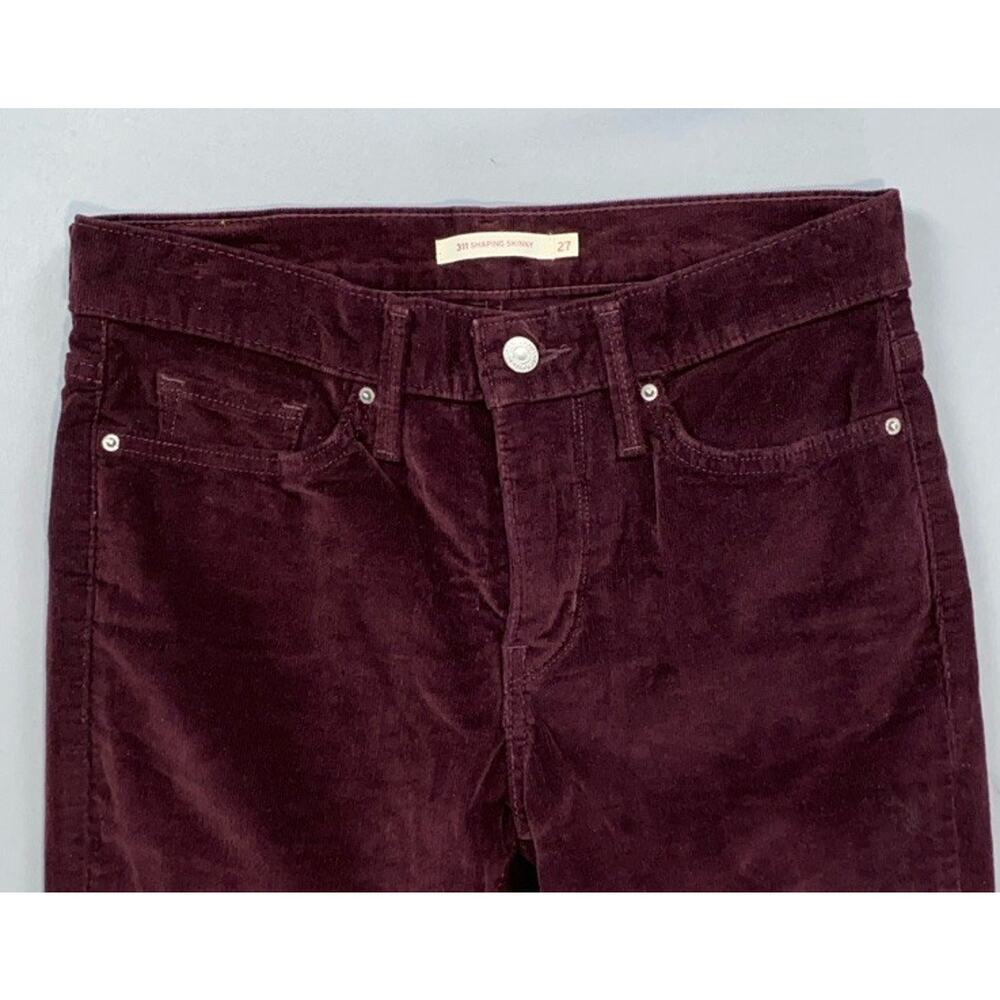 Levi's 311 Shaping Skinny 5-Pocket Jean Style Corduroy Pants, Cords. Women's 27. - Picture 2 of 5